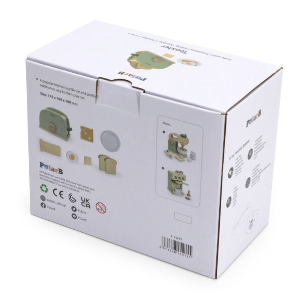 VIGA PolarB Drewniany Zestaw Toster Zielony + Akcesoria - 007