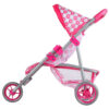 WOOPIE ROYAL Trójkołowa Spacerówka Wózek dla Lalek Serce Róż - 010