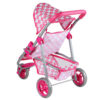 WOOPIE ROYAL Trójkołowa Spacerówka Wózek dla Lalek Serce Róż - 011
