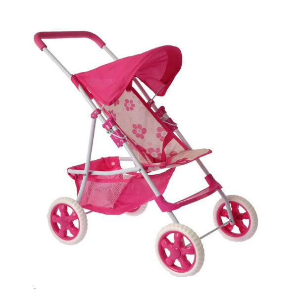 WOOPIE ROYAL Wózek dla Lalek Spacerówka w Kwiaty - 001