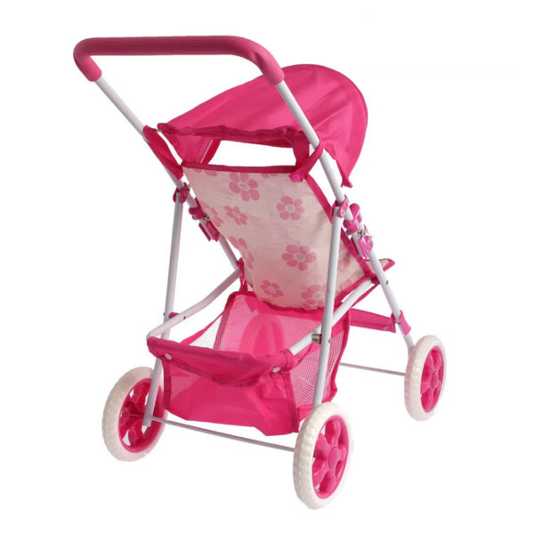 WOOPIE ROYAL Wózek dla Lalek Spacerówka w Kwiaty - 007
