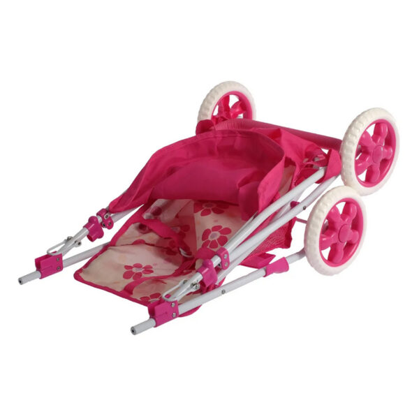 WOOPIE ROYAL Wózek dla Lalek Spacerówka w Kwiaty - 009