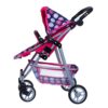 WOOPIE ROYAL Wózek dla Lalek Regulowane Siedzisko 4 Koła - 010