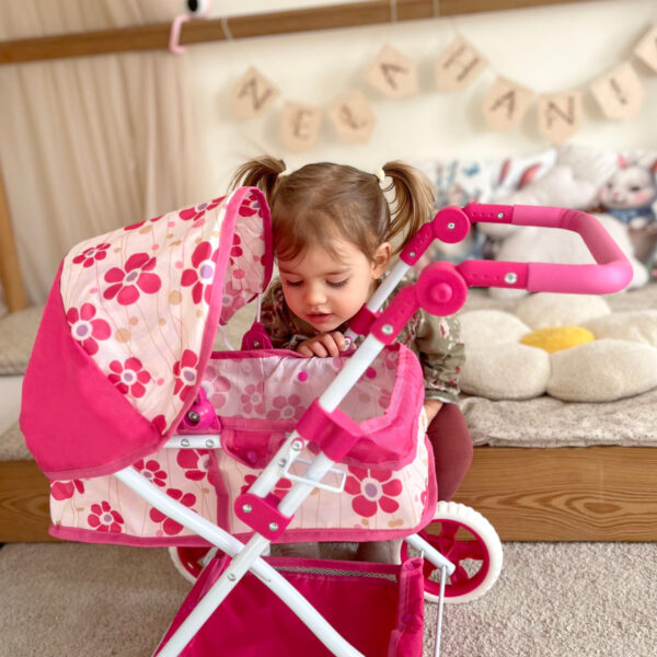 WOOPIE ROYAL Wózek dla Lalek Głęboki Regulowana Rączka - 002