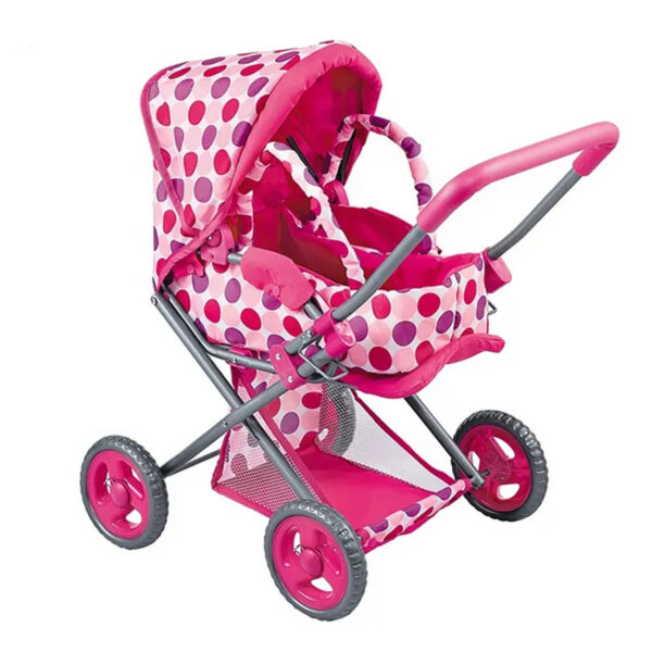 WOOPIE ROYAL Wózek dla Lalek Głęboki Spacerówka 3w1 Nosidełko - 001