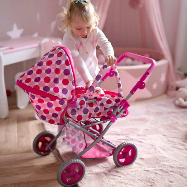 WOOPIE ROYAL Wózek dla Lalek Głęboki Spacerówka 3w1 Nosidełko - 002