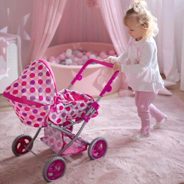 WOOPIE ROYAL Wózek dla Lalek Głęboki Spacerówka 3w1 Nosidełko - 003