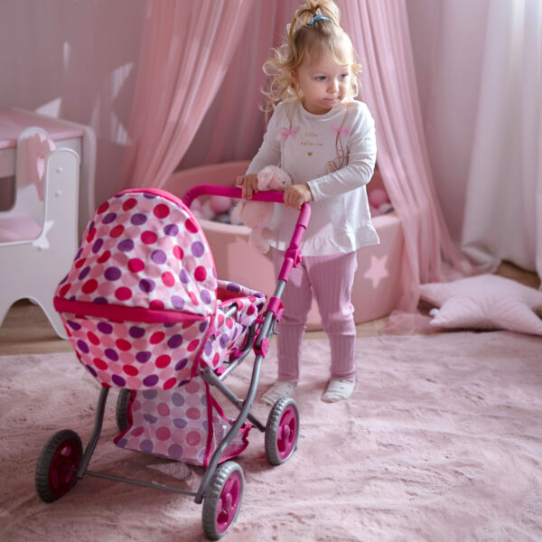 WOOPIE ROYAL Wózek dla Lalek Głęboki Spacerówka 3w1 Nosidełko - 004