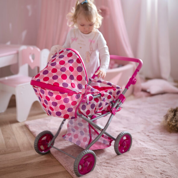 WOOPIE ROYAL Wózek dla Lalek Głęboki Spacerówka 3w1 Nosidełko - 005