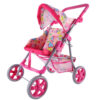 WOOPIE ROYAL Spacerówka Wózek dla Lalek Serca Kolorowe - 001