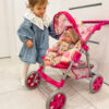 WOOPIE ROYAL Spacerówka Wózek dla Lalek Serca Kolorowe - 004