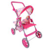 WOOPIE ROYAL Spacerówka Wózek dla Lalek Serca Kolorowe - 012