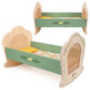 CLASSIC WORLD Drewniana Kołyska Vintage Łóżeczko dla Lalek - 006