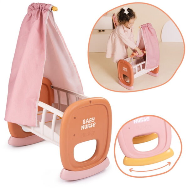 Smoby Baby Nurse Kołyska z Baldachimem - 001