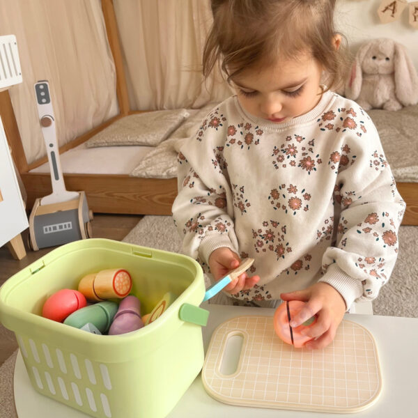 TOOKY TOY Drewniany Zestaw Żywność Warzywa Owoce - 003