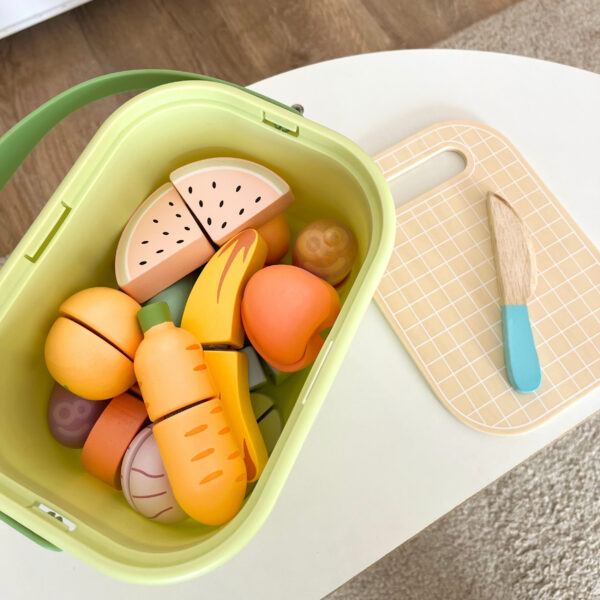 TOOKY TOY Drewniany Zestaw Żywność Warzywa Owoce - 007