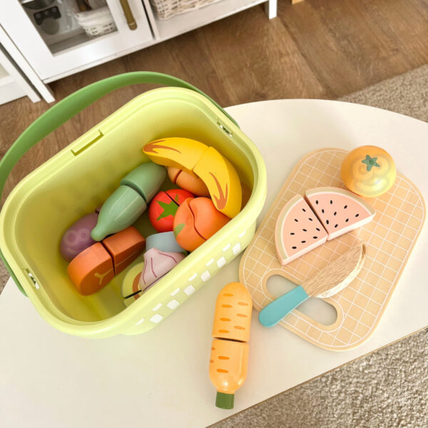 TOOKY TOY Drewniany Zestaw Żywność Warzywa Owoce - 009