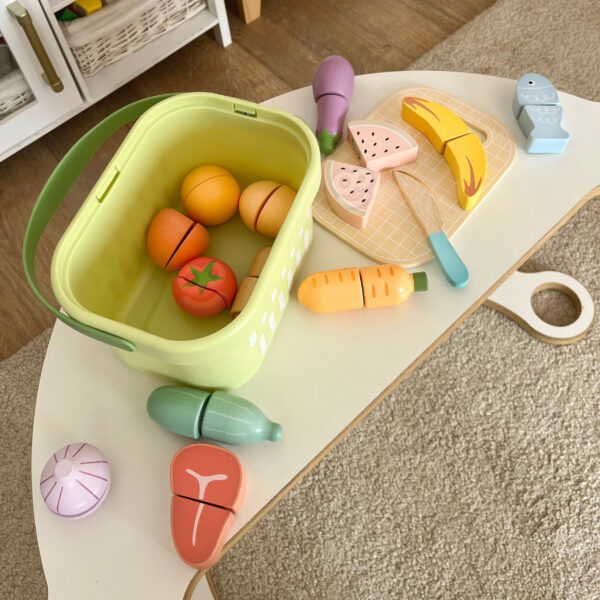 TOOKY TOY Drewniany Zestaw Żywność Warzywa Owoce - 011