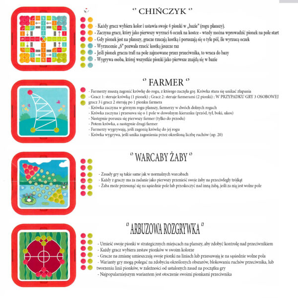 WOOPIE Zestaw Gier Planszowych Logicznych 10w1 - 008