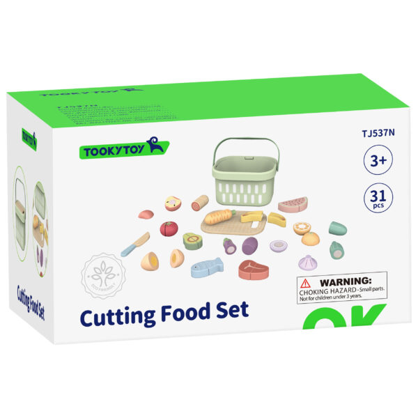 TOOKY TOY Drewniany Zestaw Żywność Warzywa Owoce - 014