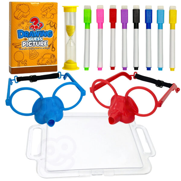 WOOPIE Gra Kalambury "Narysuj i Zgadnij Obrazek" Malowanie Nosem - 013