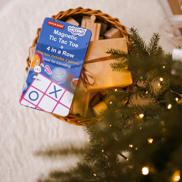 WOOPIE IQ Gra Strategiczna Magnetyczna 2w1 Kółko I Krzyżyk + Gra 4 w Lini MINI - 006