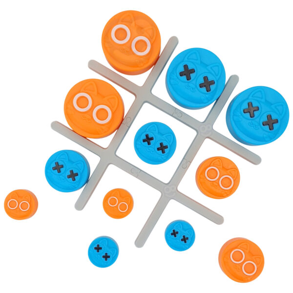 WOOPIE IQ Gra Logiczna Przenośna Kółko i Krzyżyk Kotki w Pudełku - 010