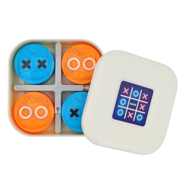 WOOPIE IQ Gra Logiczna Przenośna Kółko i Krzyżyk Kotki w Pudełku - 011