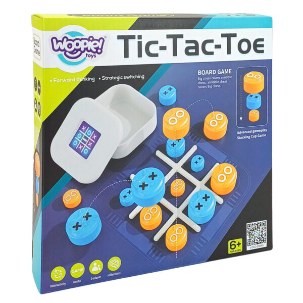 WOOPIE IQ Gra Logiczna Przenośna Kółko i Krzyżyk Kotki w Pudełku - 014