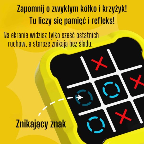 Elektroniczna konsola logiczna Woopie - Kółko i krzyżyk 4w1 dla dzieci - 002