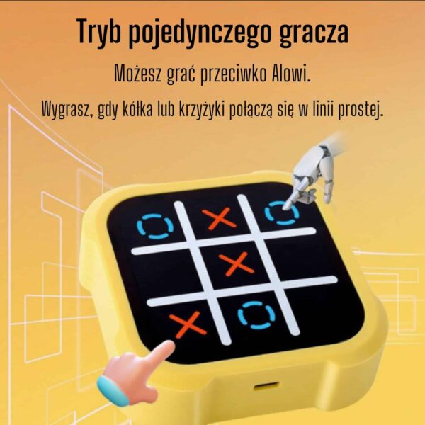 Elektroniczna konsola logiczna Woopie - Kółko i krzyżyk 4w1 dla dzieci - 004