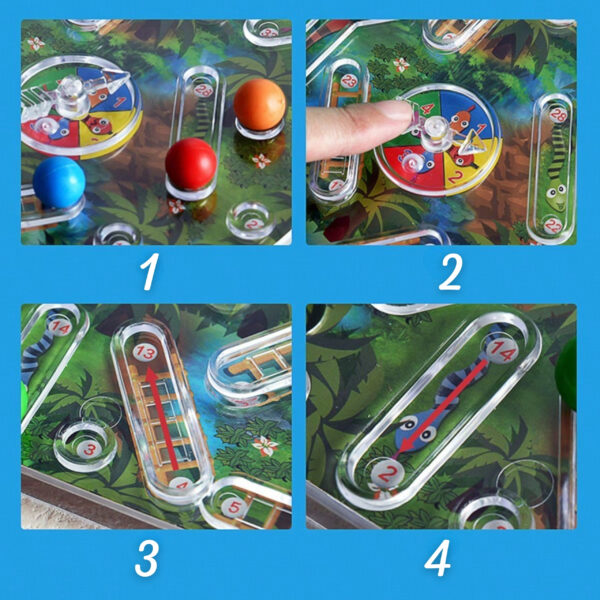 WOOPIE Klasyczna Gra Rodzinna Węże i Drabiny 3D - 004