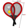 WOOPIE Duże Rakietki do Tenisa Badminton dla Dzieci Zestaw + Piłka Lotka - 004
