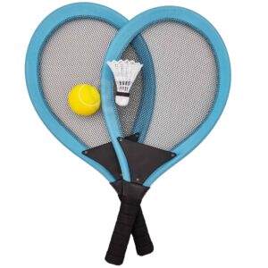 Duże rakietki do tenisa badminton dla dzieci zestaw piłka lotka – Woopie