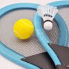 Duże rakietki do tenisa badminton dla dzieci zestaw piłka lotka - Woopie - 002