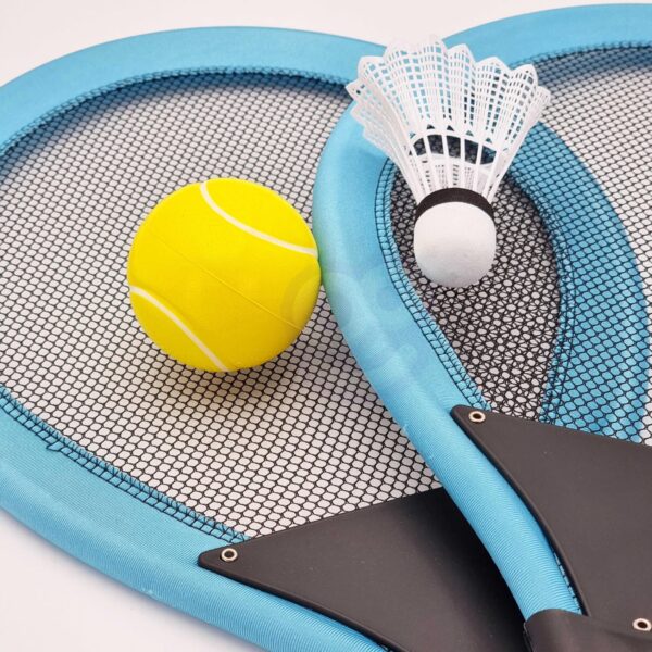Duże rakietki do tenisa badminton dla dzieci zestaw piłka lotka - Woopie - 002