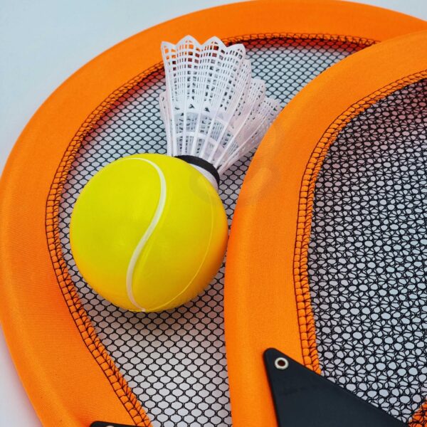 Duże rakietki do tenisa badminton dla dzieci zestaw piłka lotka - Woopie - 002