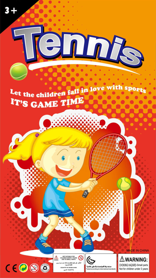 WOOPIE Duże Rakietki do Tenisa Badminton dla Dzieci Zestaw + Piłka Lotka - 007