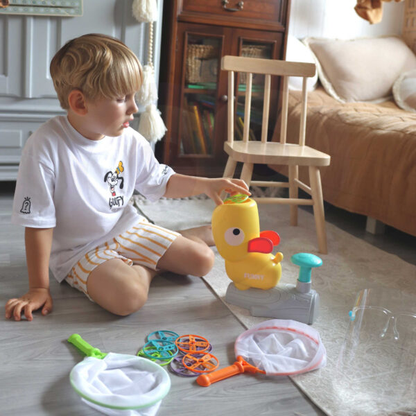 WOOPIE Gra Zręcznościowa Złap Frisbee Wyrzutnia Dysków - 007