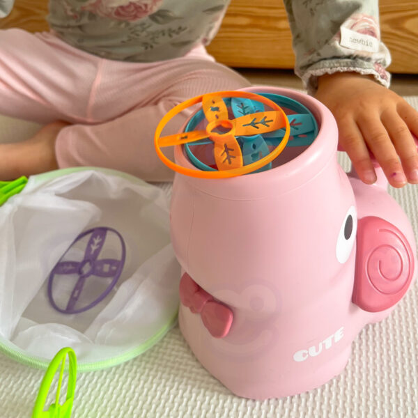 WOOPIE Gra Zręcznościowa Złap Frisbee Wyrzutnia Dysków - 006