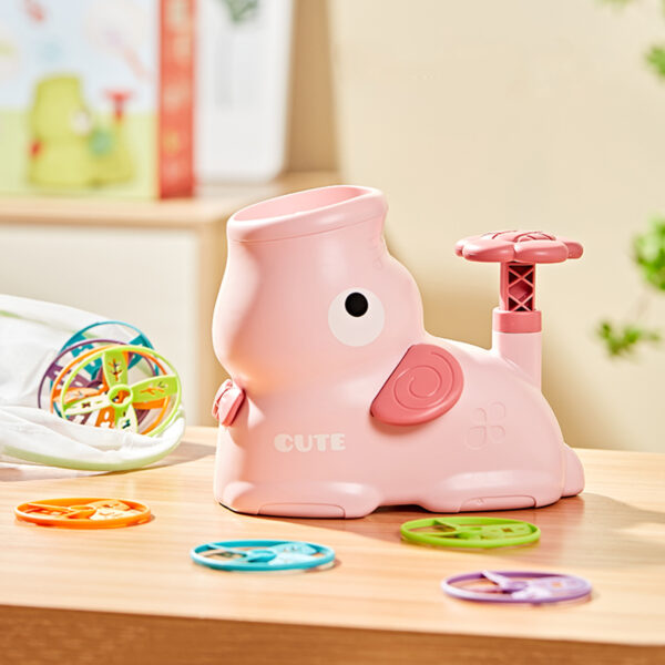 WOOPIE Gra Zręcznościowa Złap Frisbee Wyrzutnia Dysków - 008