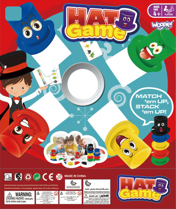 WOOPIE Gra Zręcznościowa Szybkie Kapelusze 4+ - 008