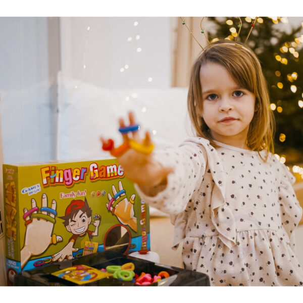 WOOPIE Gra Zręcznościowa FINGER GAMES Kolorowe Gumki 4+ - 004