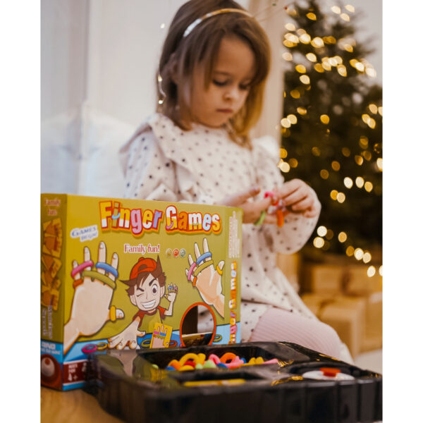 WOOPIE Gra Zręcznościowa FINGER GAMES Kolorowe Gumki 4+ - 005