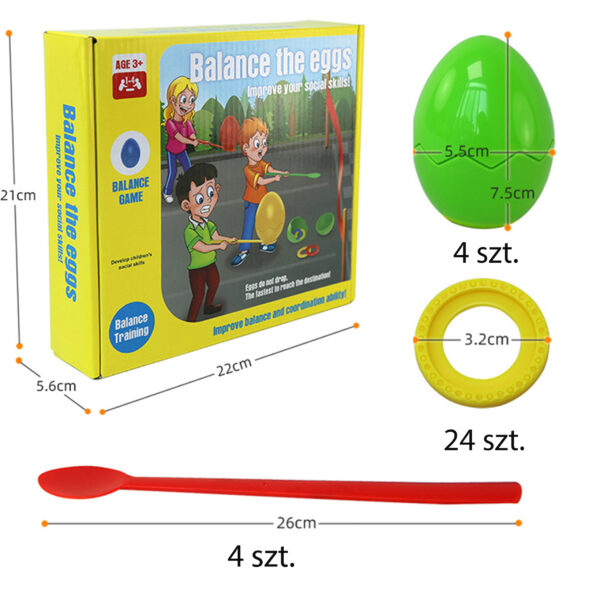 WOOPIE Gra Zręcznościowa Balansujące Jajka - 006