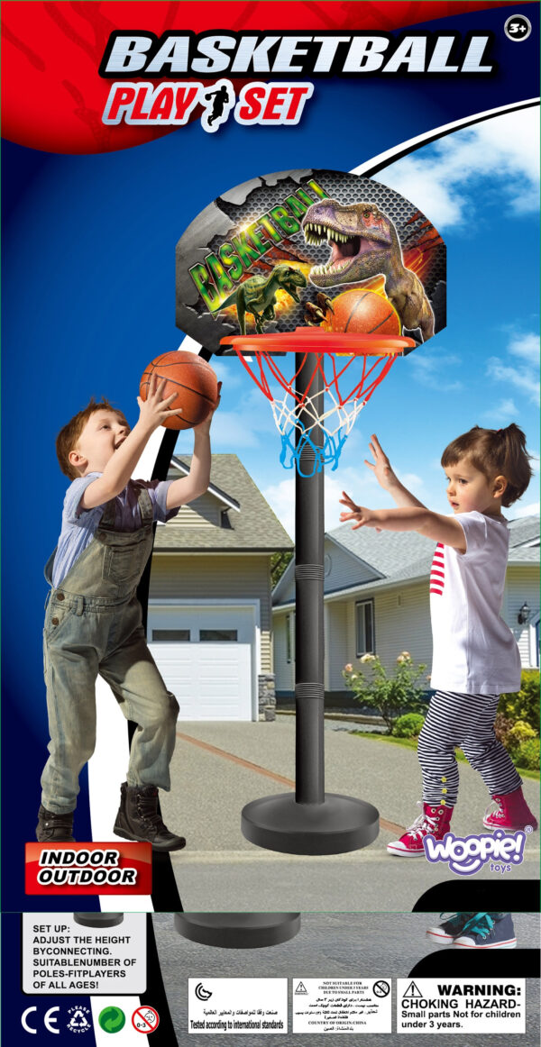 WOOPIE Zestaw Do Koszykówki Piłka Gra Zręcznościowa z 93cm - 005