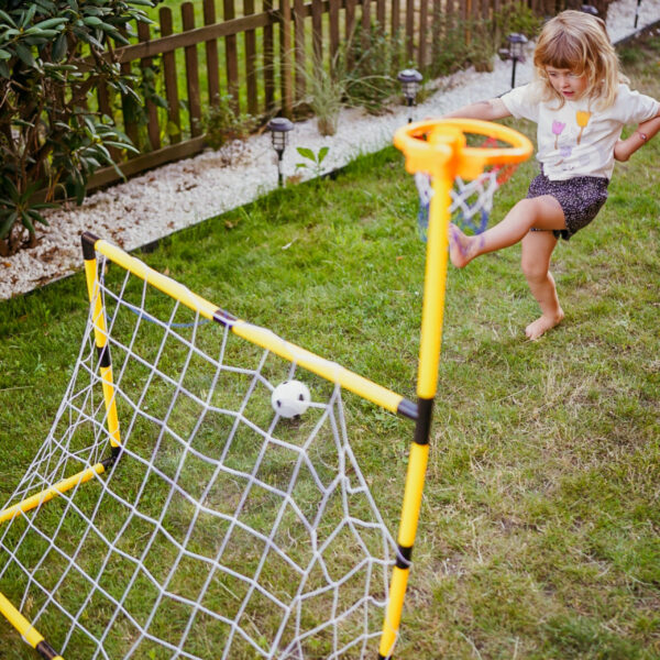 WOOPIE Zestaw 2w1 koszykówka Bramka do Piłki Nożnej + Piłki i Pompka - 002