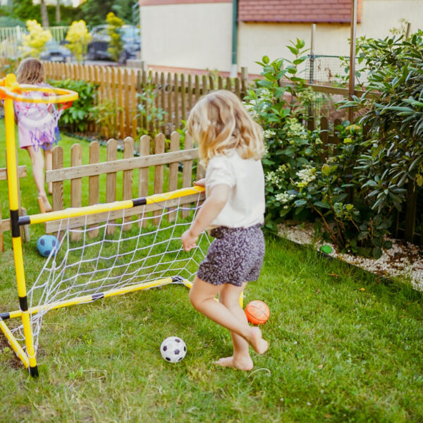 WOOPIE Zestaw 2w1 koszykówka Bramka do Piłki Nożnej + Piłki i Pompka - 003
