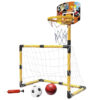 WOOPIE Zestaw 2w1 koszykówka Bramka do Piłki Nożnej + Piłki i Pompka - 008