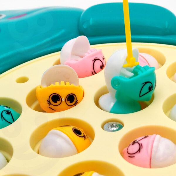 WOOPIE Zestaw Łowienie Rybek Gra Zręcznościowa Zielony Dinozaur - 004